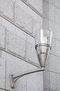 Modern street lamp on the wall. Royalty Free Stock Photo