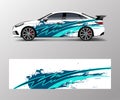 Modern stripe for racing car wrap, sticker, and decal design vector Royalty Free Stock Photo