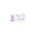 Modern striped design VIOLETTE LINEGAR logo design