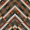 Modern striped geometric seamless pattern. Vector abstract black