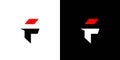Modern and strong F logo design Royalty Free Stock Photo