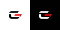 Modern and strong G logo design Royalty Free Stock Photo