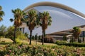 Modern Structure of the Queen Sofia Palace of Arts in Valencia, Spain Royalty Free Stock Photo