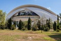 Modern Structure of the Queen Sofia Palace of Arts in Valencia, Spain