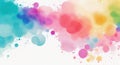 Abstract colorful watercolor background dotted graphic design Royalty Free Stock Photo