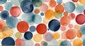 Abstract colorful watercolor background dotted graphic design Royalty Free Stock Photo