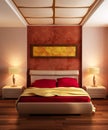 Modern style bedroom interior Royalty Free Stock Photo