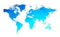 Blue circles world map background Royalty Free Stock Photo