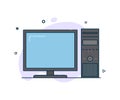 Modern style computer icon vector Royalty Free Stock Photo