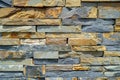 Modern style of decorative slate stone wall surface as a background texture pattern Royalty Free Stock Photo