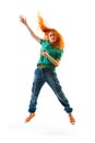 Modern style female dancer Royalty Free Stock Photo