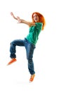 Modern style female dancer Royalty Free Stock Photo