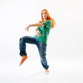Modern style female dancer Royalty Free Stock Photo