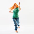 Modern style female dancer Royalty Free Stock Photo