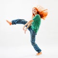 Modern style female dancer Royalty Free Stock Photo