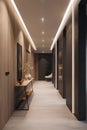 Modern style hallway interior in a hotel or luxury house Royalty Free Stock Photo