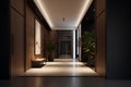 Modern style hallway interior in a hotel or luxury house Royalty Free Stock Photo