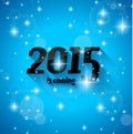 Modern Style 2015 New Year is coming background Royalty Free Stock Photo