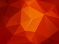 Red orange mosaic triangle background