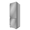 Modern style refrigerator. Vector illustration on white background
