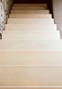 Modern style staircase in beige tone Royalty Free Stock Photo