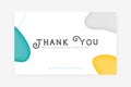 modern style thank you for order card design Royalty Free Stock Photo