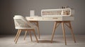 Modern Style Vanity With Vray Tracing And Intricate Weaving