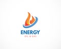 Modern Styled Logo for Oil and Gas Business Company care oil gas symbol creative