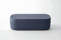 Modern Stylish Dark Blue Rectangular Storage Box Container Mockup