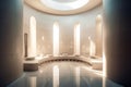 Modern stylish design of a traditional Turkish steam room. Generated by ai