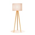 Modern stylish floor lamp isolated on a white background