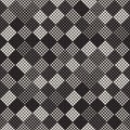 Modern Stylish Halftone Texture. Endless Abstract Background With Random Circles. Vector Seamless Mosaic Pattern. Royalty Free Stock Photo