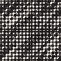 Modern Stylish Halftone Texture. Endless Abstract Background With Random Circles. Vector Seamless Mosaic Pattern. Royalty Free Stock Photo