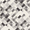 Modern Stylish Halftone Texture. Endless Abstract Background With Random Size Squares. Vector Seamless Chaotic Squares