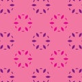 Modern stylish seamless vector pattern on pink background. repeating geomatric texture Royalty Free Stock Photo