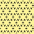 Modern stylish seamless vector pattern on yellow background. repeating geomatric texture Royalty Free Stock Photo