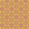 Modern stylish seamless vector pattern in yellow and orange texture. repeating geomatric texture Royalty Free Stock Photo