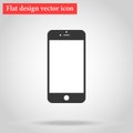 Modern stylish smartphone design of the phone. icon flat design