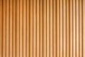 Modern stylish solid wooden battens wall Royalty Free Stock Photo