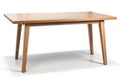 Modern and Stylish wooden table isolated on white Background Royalty Free Stock Photo