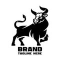 Modern stylized bull silhouette logo.