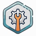 Maintenance and Settings Tool Icon Royalty Free Stock Photo
