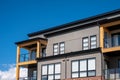 Modern suburban condo development in Calgary Royalty Free Stock Photo