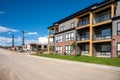 Modern suburban condo development in Calgary Royalty Free Stock Photo