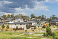 Modern suburban houses on the hill in Melbourne