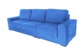 modern suede couch sofa isolated Royalty Free Stock Photo