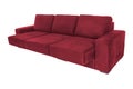 modern suede couch sofa isolated Royalty Free Stock Photo