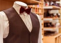 Modern suit shop Royalty Free Stock Photo