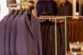 Modern suit shop Royalty Free Stock Photo