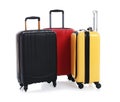 Modern suitcases for travelling
